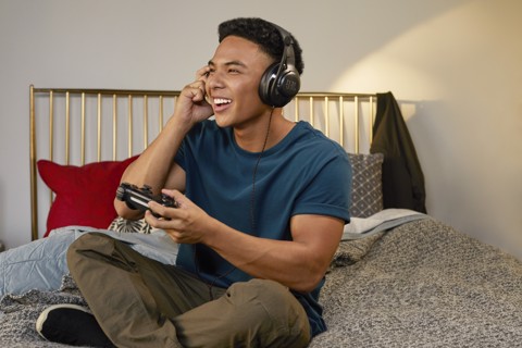 JBL Quantum 200 Cuffie Gaming Over-Ear con Filo, Nero