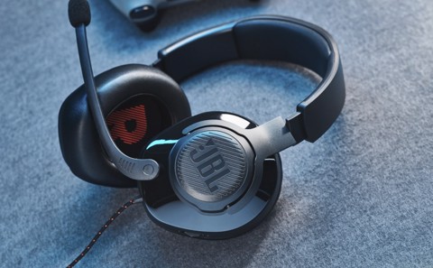 JBL Quantum 200 Cuffie Gaming Over-Ear con Filo, Nero
