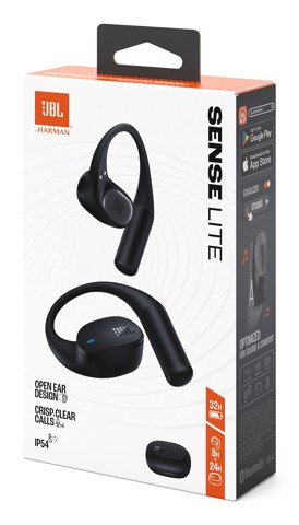 JBL Sense Lite Auricolari true wireless con tecnologia OpenSound, colore Nero