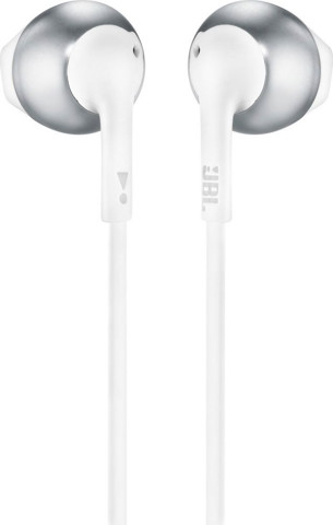 JBL T205 Cuffia Auricolare Connettore 3.5 mm Cromo, Bianco