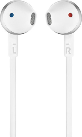 JBL T205 Cuffia Auricolare Connettore 3.5 mm Cromo, Bianco