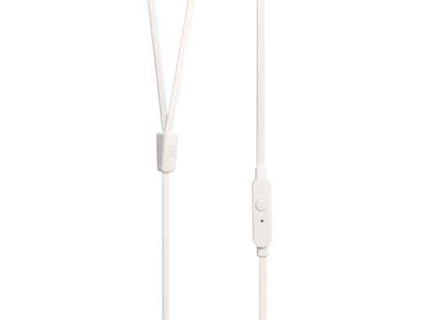 JBL Tune 110, Intra-auricolari con cavo, con comando/microfono, Bianco
