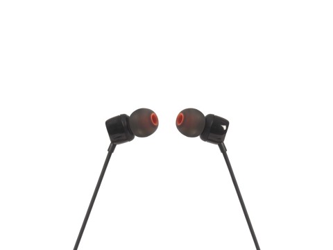 JBL Tune 110, Intra-auricolari con cavo, con comando/microfono, Nero