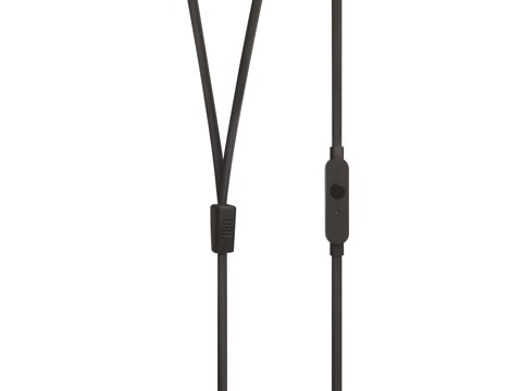 JBL Tune 110, Intra-auricolari con cavo, con comando/microfono, Nero