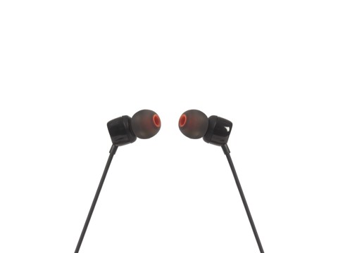 JBL Tune 110, Intra-auricolari con cavo, con comando/microfono, Nero