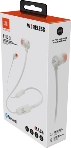 JBL Tune 110BT Auricolare Wireless In-ear Musica e Chiamate Micro-USB Bluetooth Bianco