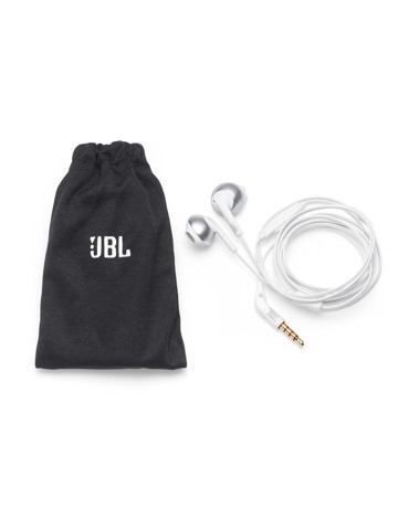 JBL Tune 205 Auricolare Cablato In-ear Chiamate/Musica/Sport/Tutti i giorni Cromo, Bianco