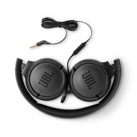 JBL Tune 500 Cuffie Sovraurali con Microfono e Comando Remoto ad 1 Pulsante, Nero