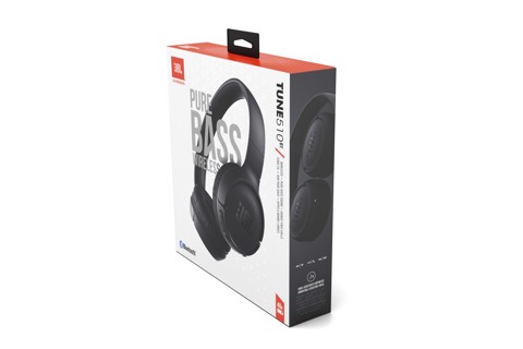 JBL Tune 510 Cuffie Wireless A Padiglione MUSICA USB tipo-C Bluetooth Nero