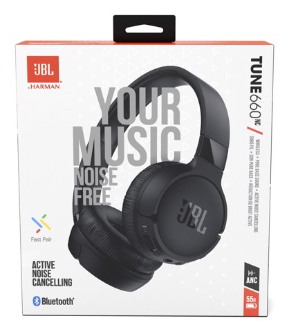 JBL Tune 660NC Auricolare Con cavo e senza cavo A Padiglione Musica e Chiamate Bluetooth Nero