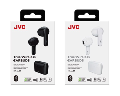 JVC HA-A3T Auricolare True Wireless Stereo (TWS) In-ear Musica e Chiamate Bluetooth Nero