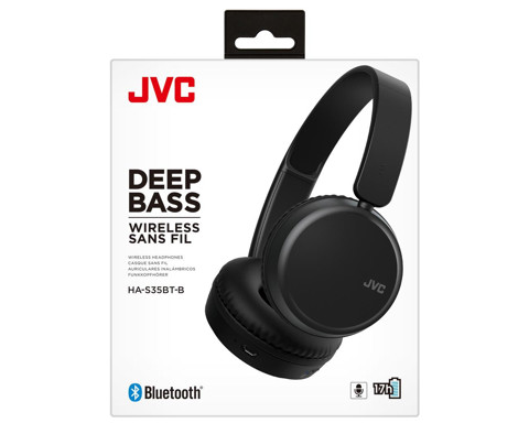 JVC HA-S35BT Cuffia Padiglione auricolare Micro-USB Bluetooth Nero