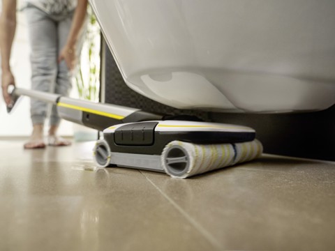 Kärcher FC 7 CORDLESS Electric broom Batteria Bagnato Senza sacchetto Nero, Bianco, Giallo 2,85 Ah