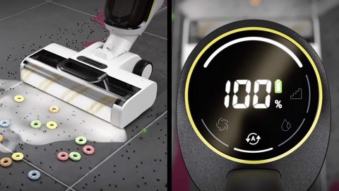 Kärcher FCV 4 Aspirapolvere 3-in-1 Batteria Secco e bagnato Senza sacchetto 180 W Nero, Bianco