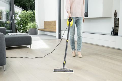 Kärcher SC 1 Pulitore A Vapore Set Pavimenti portatile 1200 W Nero, Giallo