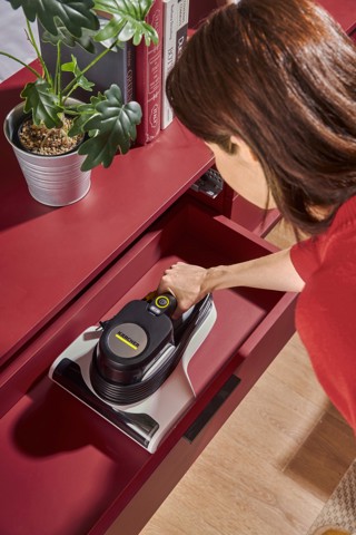 Kärcher VCH 4 UVCLEAN aspirapolvere senza filo Nero, Bianco Senza sacchetto