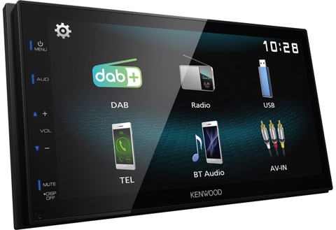 Kenwood DMX125DAB Ricevitore multimediale per auto Nero 84 W Bluetooth