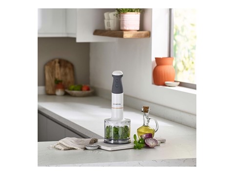 Kenwood HBM40.306WH frullatore Frullatore ad immersione 850 W Grigio, Trasparente, Bianco
