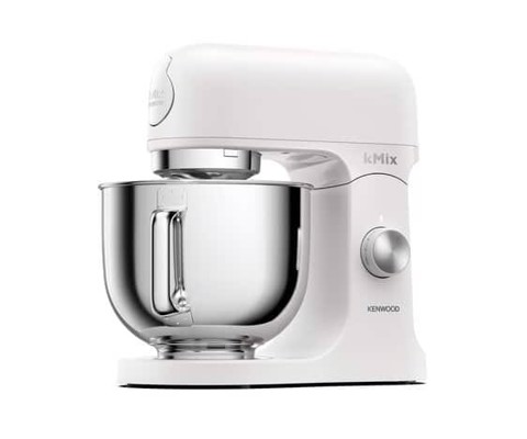 Kenwood kMix - Impastatrice planetaria, Paraschizzi, 3 ganci e fruste, 1000 W, Ciotola 5L , Bianco (KMX751AWH)