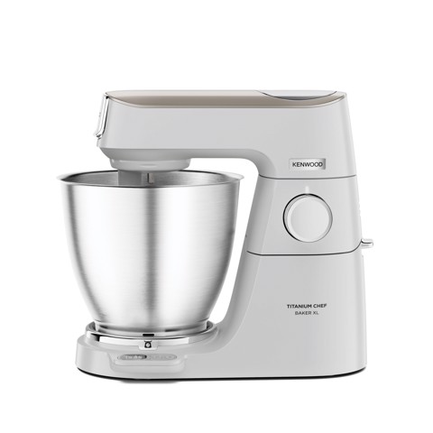 Kenwood Titanium Chef Baker XL Lite - Impastatrice planetaria, 3 ganci e fruste,1200W, 7L, Bianco (KVL65.001WH)