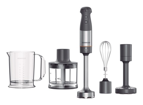Kenwood Triblade XL+ - Frullatore ad immersione, Asta removibile in acciaio inox, 1000 W, Grigio (HBM60.307GY)