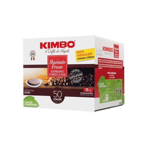 Kimbo 014403 Cialde caffè Macinato fresco Tostatura scura 50 pz
