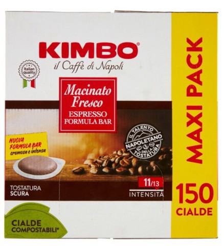 Kimbo 014405 Cialde caffè macinato fresco 150 pz