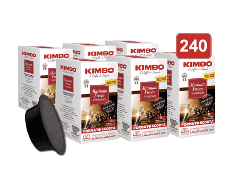 Kimbo Capsule caffè per Lavazza a modo mio Macinato Fresco 240 pz
