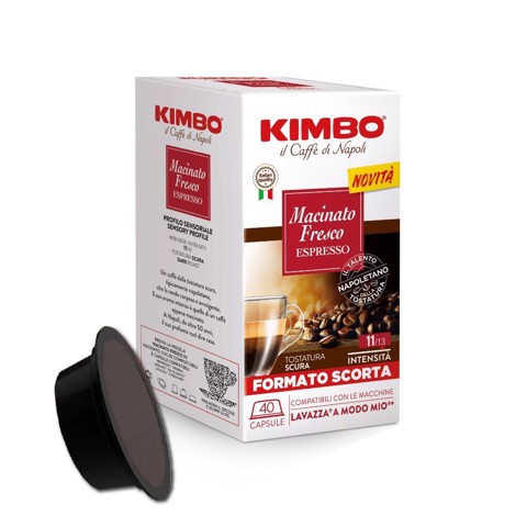 Kimbo Capsule caffè per Lavazza a modo mio Macinato Fresco 40 pz