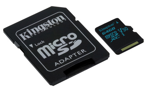 Kingston Technology Canvas Go! memoria flash 64 GB MicroSDXC UHS-I Classe 10