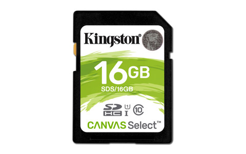 Kingston Technology Canvas Select memoria flash 16 GB SDHC UHS-I Classe 10