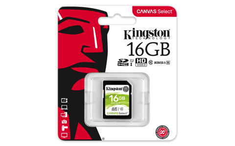 Kingston Technology Canvas Select memoria flash 16 GB SDHC UHS-I Classe 10