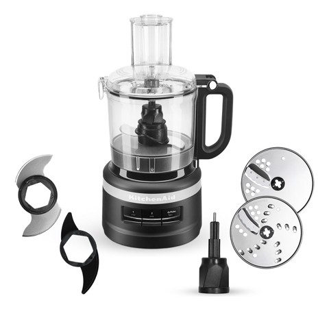 KitchenAid 5KFP0719EBM robot da cucina 250 W 1,7 L Nero, Acciaio inox
