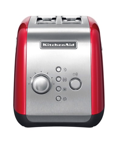KitchenAid 5KMT221 2 fetta/e 1100 W Rosso, Acciaio inossidabile