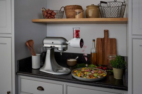 KitchenAid 5KSM125ECU Sbattitore con base 300 W Argento