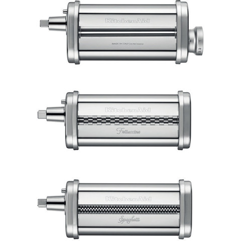 KitchenAid 5KSMPRA accessorio Sfogliatrice a 3 pezzi con set per tagliare la pasta