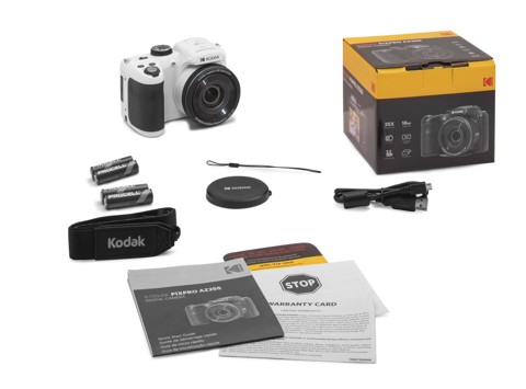 Kodak PIXPRO AZ255 1/2.3" Fotocamera compatta 16,35 MP BSI CMOS 4608 x 3456 Pixel Bianco