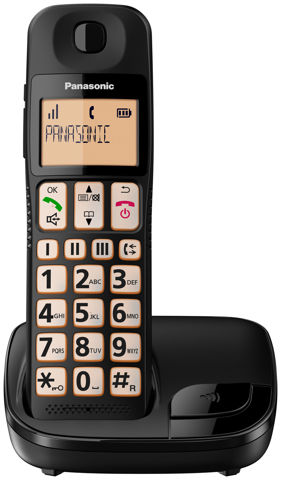 Panasonic KX-TGE110 Telefono DECT Identificatore di chiamata Nero