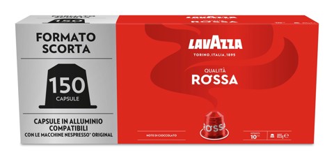 Lavazza 4543 Capsule Nespresso in alluminio Qualità Rossa 150 pz