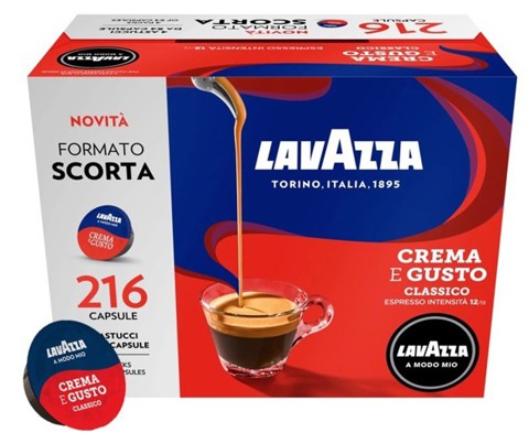 Lavazza A Modo Mio capsule caffè Crema e Gusto, 216 Capsule