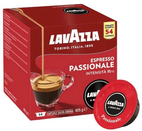Lavazza A Modo Mio capsule caffè Passionale, 54 Capsule