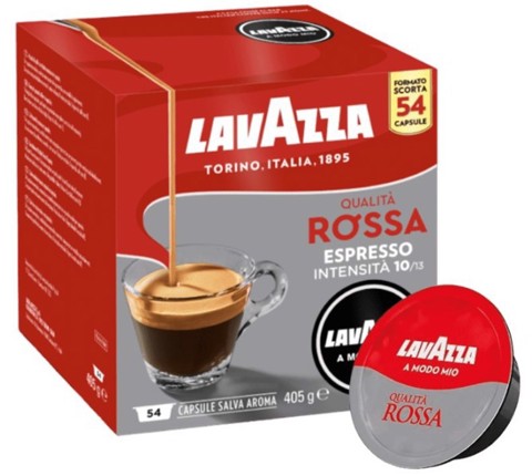 Lavazza A Modo Mio Capsule caffè Qualità Rossa, 54 pz