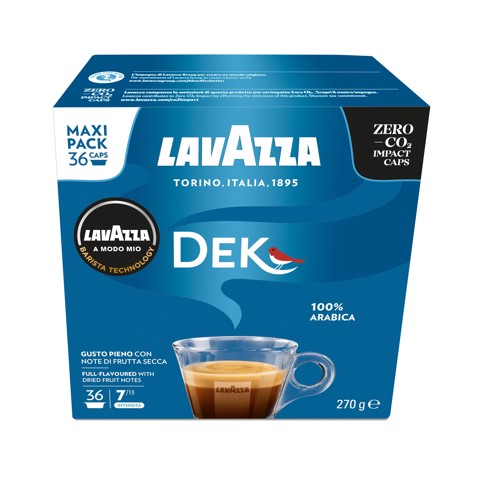 Lavazza A Modo Mio capsule caffè Dek Cremoso, 36 Capsule