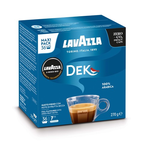 Lavazza A Modo Mio capsule caffè Dek Cremoso, 36 Capsule