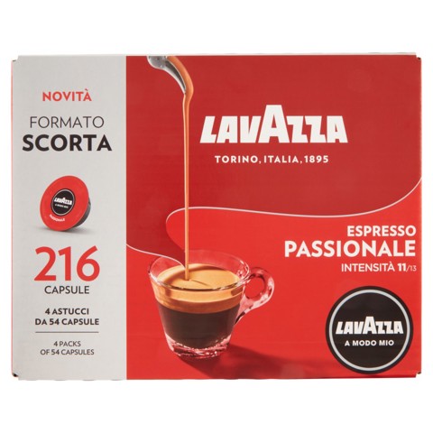 Lavazza A Modo Mio Espresso Passionale 216 pz
