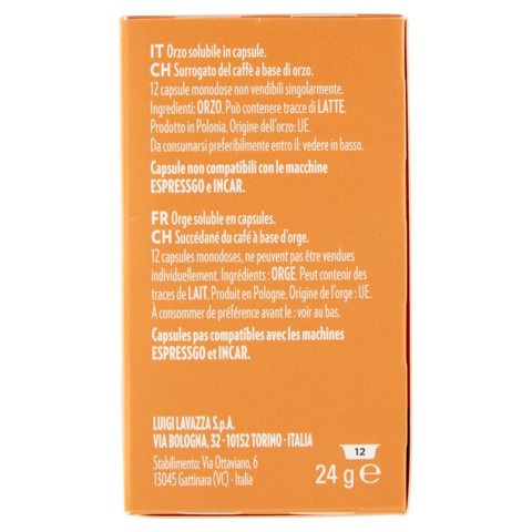 Lavazza A Modo Mio Orzo, 12 Capsule