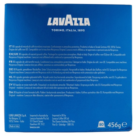 Lavazza Capsule caffè Compatibili Nespresso Crema e Gusto, 80 pz