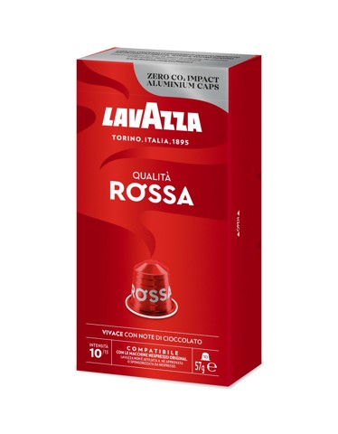 Lavazza Capsule caffè Compatibili Nespresso Qualità Rossa, 10 pz