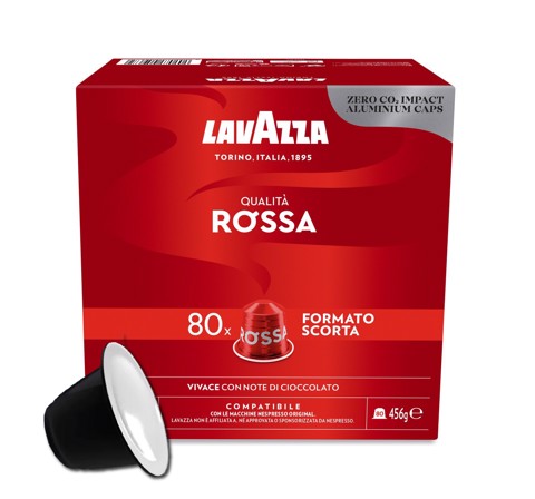 Lavazza Capsule Compatibili Nespresso Qualità Rossa, 80 pz