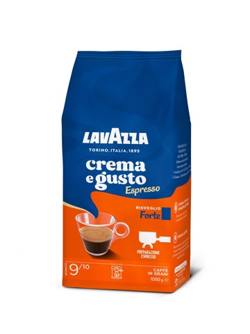 Lavazza Crema e Gusto Forte Espresso Caffè in Grani, 1Kg